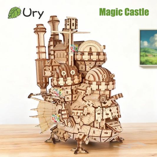 FERTIG-C30-NUR 5 übrig- Magische Stahlburg Modellbausatz aus Holz
