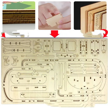 DIY Wooden 3D Camper Puzzle