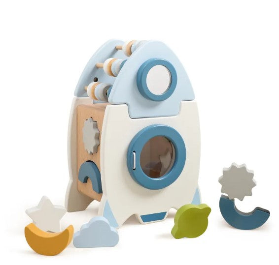 ZENDROP - Montessori Wooden 5-in-1 Educational Toy