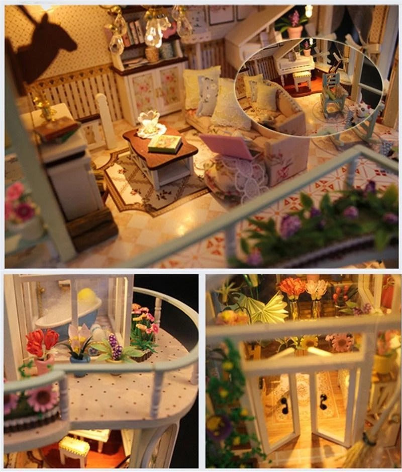 ZENDROP - DIY Wooden Miniature House Building Model Kit