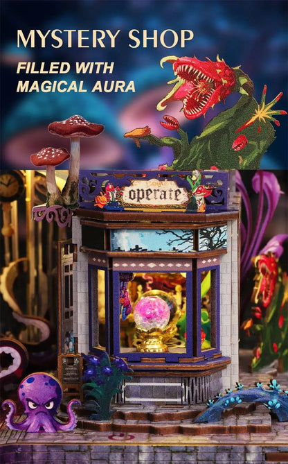 C26-PRODUKT-DSERS-26 - NEW DIY Wooden The Gate of Secret Realm House Figurines Miniature Kits With LED Lights Home Decoration For Adult Handmade Gifts
