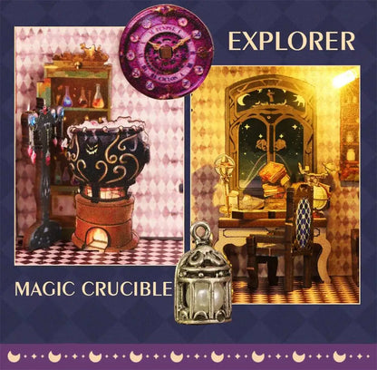 C26-PRODUKT-DSERS-26 - NEW DIY Wooden The Gate of Secret Realm House Figurines Miniature Kits With LED Lights Home Decoration For Adult Handmade Gifts