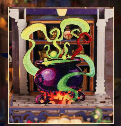 C26-PRODUKT-DSERS-26 - NEW DIY Wooden The Gate of Secret Realm House Figurines Miniature Kits With LED Lights Home Decoration For Adult Handmade Gifts