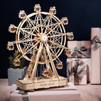 ZENDROP - DIY Wooden Music Ferris Wheel Puzzle Toy Model