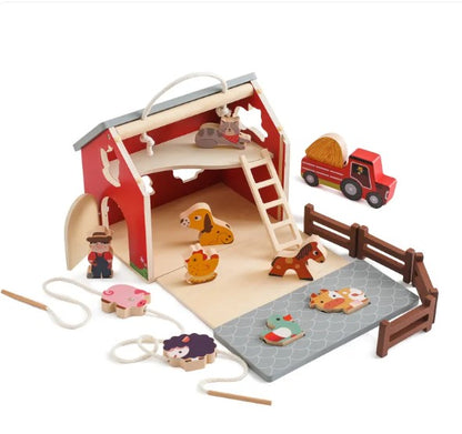 ZENDROP - Montessori Wooden 5-in-1 Educational Toy