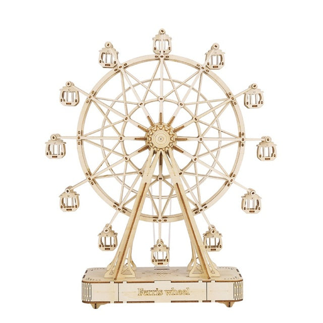 ZENDROP - DIY Wooden Music Ferris Wheel Puzzle Toy Model