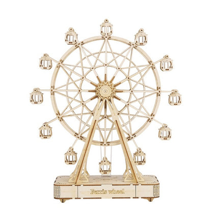 ZENDROP - DIY Wooden Music Ferris Wheel Puzzle Toy Model