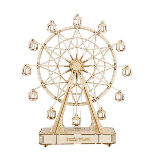 ZENDROP - DIY Wooden Music Ferris Wheel Puzzle Toy Model
