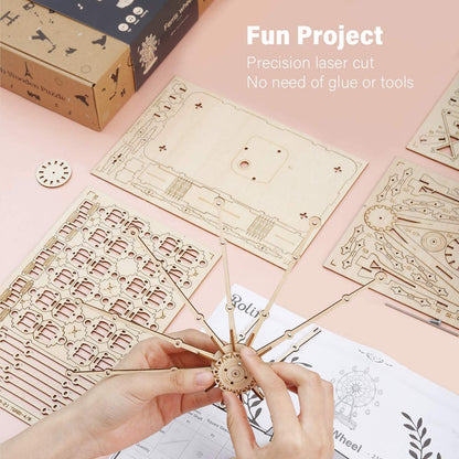 ZENDROP - DIY Wooden Music Ferris Wheel Puzzle Toy Model