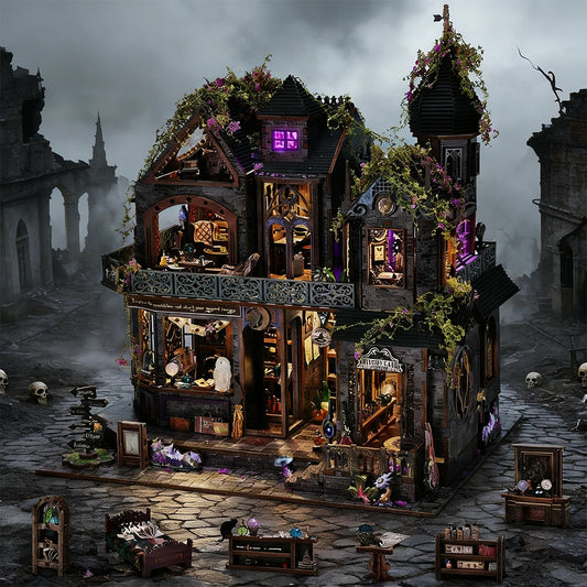 PP-TEMPLATE - Zauberhaftes Hexenhaus Miniatur Bausatz Set