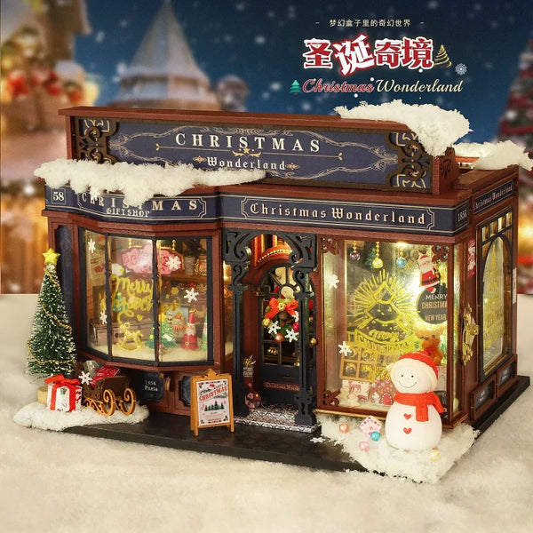Weihnachts Miniatur Buchnische DIY Set