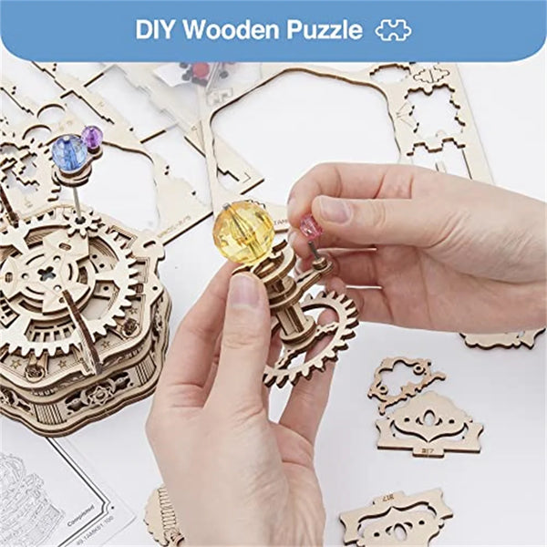 Sternenrotor Rotierendes Musikbox Holzmodell Bausatz