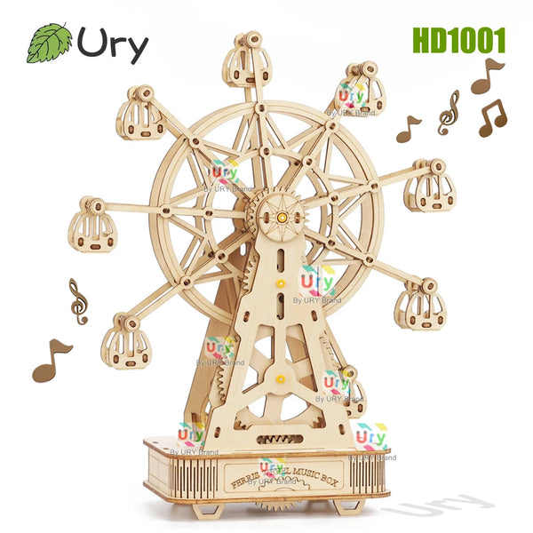 Holz Riesenrad DIY Musik Bausatz Modell